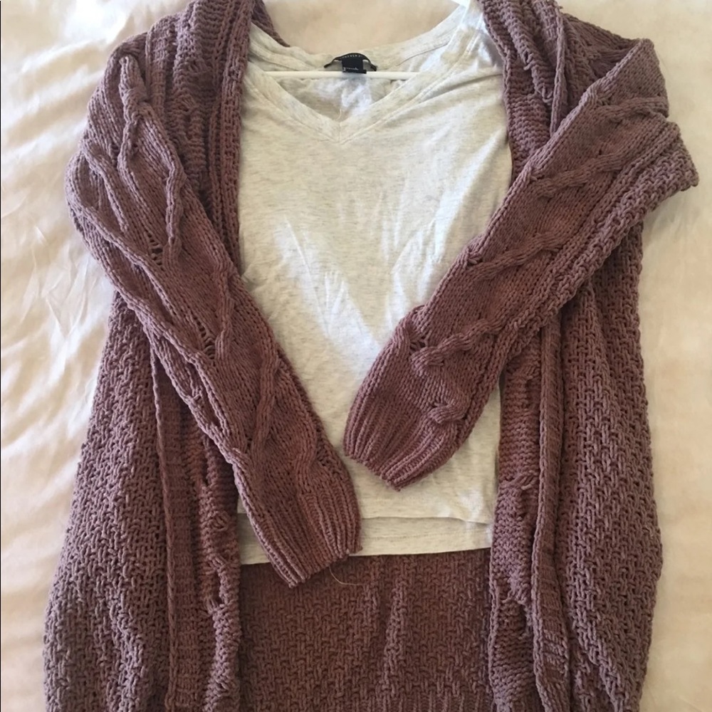 Brown cardigan